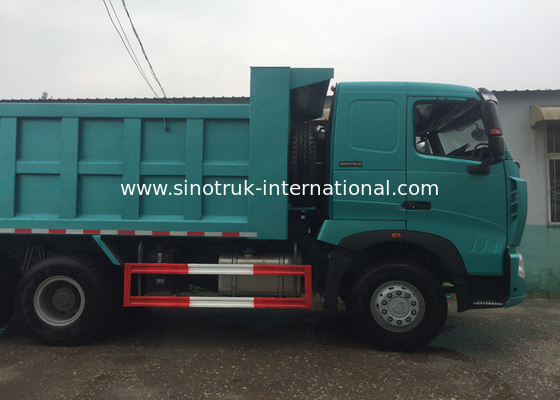 SINOTRUK HOWO A7 Konstruksi Tipper Dump Truck 6X4 290HP Dalam Warna Biru