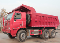 70 Penambangan Dump Truck, Euro 2 SINOTRUK HOWO 6x4 Dump Truck