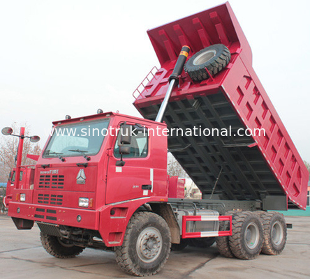 Tambang Batubara Tipper Dump Truck / SINOTRUK HOWO70 Sepuluh Wheeler Dump Truck
