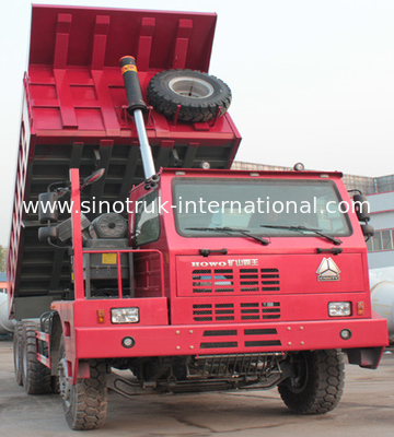 Tambang Batubara Tipper Dump Truck / SINOTRUK HOWO70 Sepuluh Wheeler Dump Truck