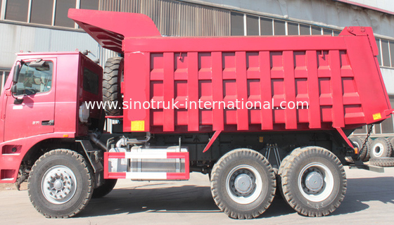Profesional 371HP Mesin Tipper Dump Truck, Keselamatan 10 Roda Dump Truck