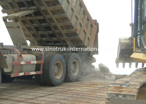 D12.42 420HP Mesin Tipper Dump Truck, Sepuluh Wheeler Dump Truck 6X4