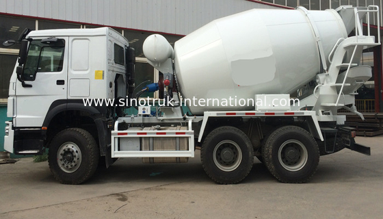 Efisiensi Tinggi 6CBM 290HP 6X4 LHD Truk Pengaduk Beton, Truk Campuran Semen