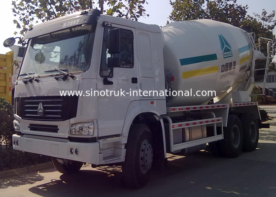 Mobile Mixer Truck Beton, 9CBM 290HP 6X4 LHD Siap Campur Trailer Beton