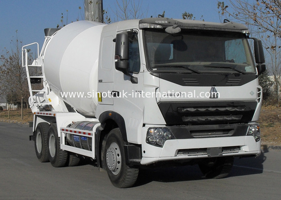 336HP 6X4 LHD A7 Truk Mixer Beton 9CBM, Pakai Tangki Tahan Truk Truk Pengaduk