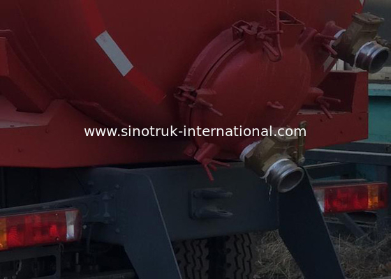 15CBM LHD 336HP Sewage Suction Truck , Septic Tank Pumping Truck
