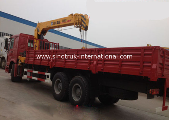 SINOTRUK Truck Mounted Cranes Equipment 12 Tons XCMG for Lifting 6X4 290HP