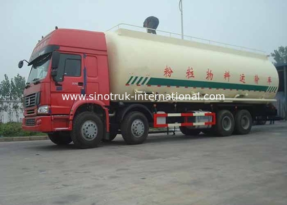 12 Wheels Bulk Cement Truck , LHD 36-45CBM Cement Transport Trucks