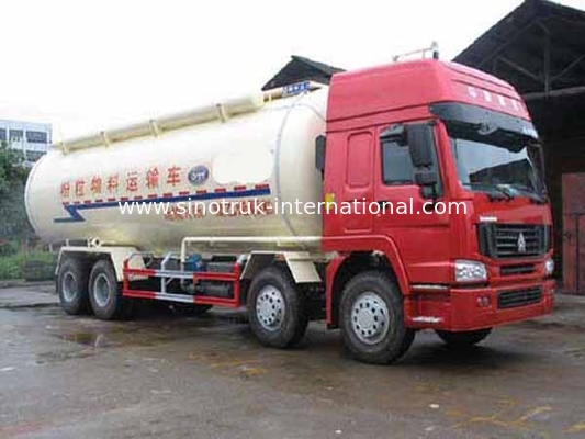 12 Wheels Bulk Cement Truck , LHD 36-45CBM Cement Transport Trucks