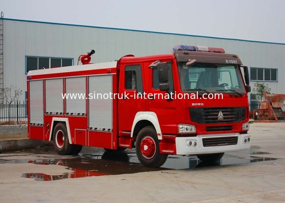 Water Tank Emergency Fire Department Trucks 12CBM LHD 290HP With Anti Slip Handrails