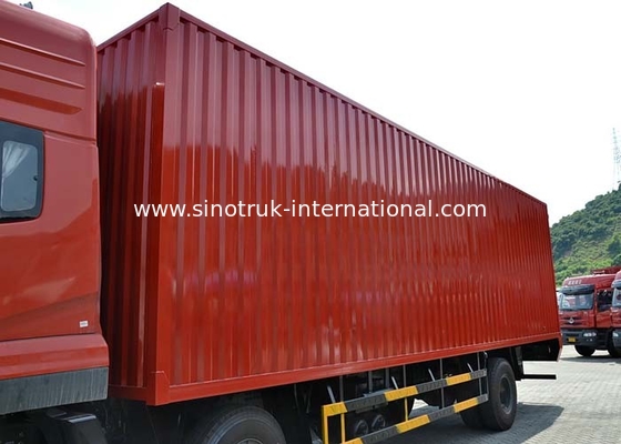 25 Tons Cargo Truck 6X2 Van Truck Euro2 290HP , Large Commercial Box Trucks