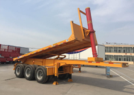 Hydraulic Cylinder Tipper Semi Trailer Dump Truck  For 20 Feet Or 40 Feets Container