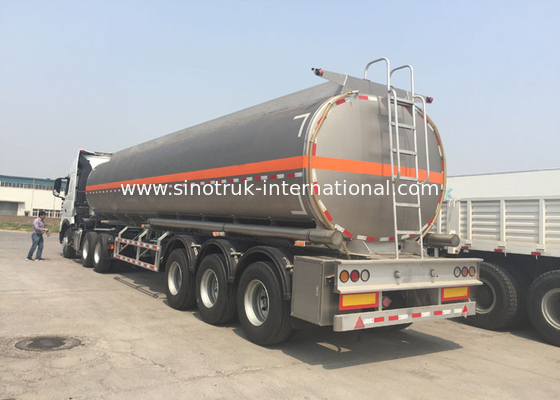 HOWO A7 Fuel Oil Delivery Semi Truck With Trailer 60000 Liters 65000 kgs