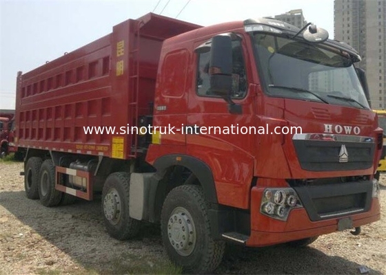 SINOTRUK HOWO T7H Dump Truck German Man Engine 12 Wheels 360HP LHD For Mining Area