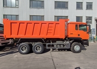 Oranye Sinotruk Howo 6 X 4 Tipper Dump Truck Baru 371HP LHD