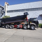 SINOTRUK HOHAN 8×4 Black Tipper Dump Truck Untuk Konstruksi