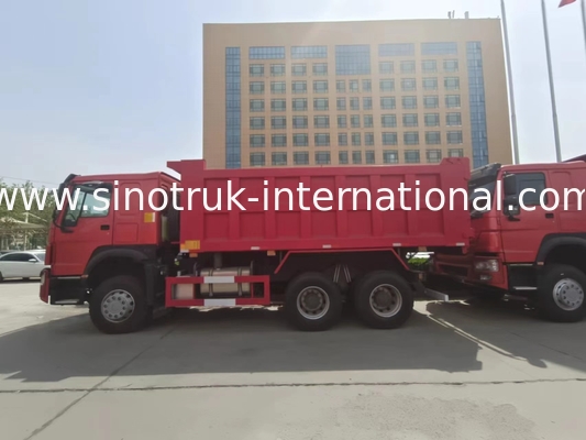 SINOTRUK HOWO Tipper Dump Truck RHD 6×4 336HP Warna Merah