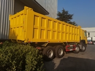 Sinotruk Howo Tipper Dump Truck 12 Roda 400Hp 8 × 4 Penambangan RHD Kuning