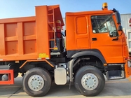 400HP Orange HOWO Tipper Truck RHD 6×4 10 Roda Kekuatan kuda tinggi