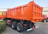 Sinotruk Howo Tipper Dump Truck Weichai 380Hp 6 × 4 5200 - 5800mm Untuk Ekspor