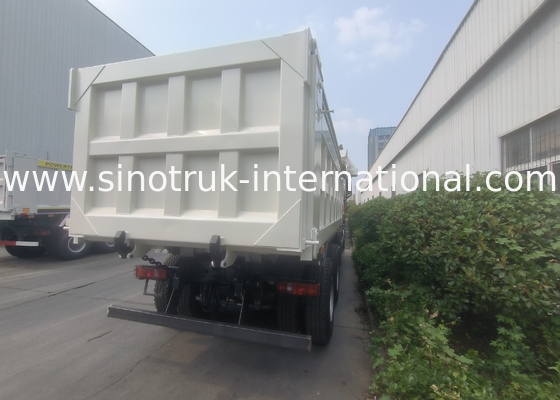 Sinotruk Tipper Dump Truck Brand New 6 × 4 Nx 20CBM Putih Dengan Tarpaulin Otomatis