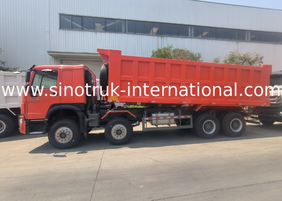 Sinotruk Howo Tipper Dump Truck 400Hp 8 × 4 Rhd 12 Roda Tray Besar 7600mm