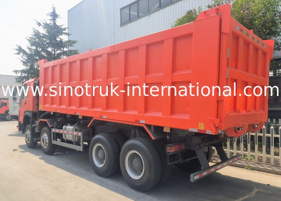 Sinotruk Howo Tipper Dump Truck 400Hp 8 × 4 Rhd 12 Roda Tray Besar 7600mm