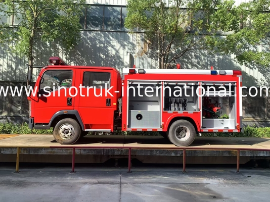 2CBM 4X2 116HP Truk pemadam kebakaran Pertanian Truk mesin pemadam kebakaran Untuk lansekap