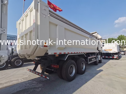 Sinotruk HOHAN Baru HOWO 8X4 Dump Truck 380hp 12 Roda Putih H77L ZZ3317V386JB1R Tipe U