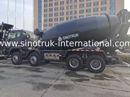 NEW HOWO HOHAN SINOTRUK truk pengaduk beton Hitam 10CBM 380HP 8X4 RHD