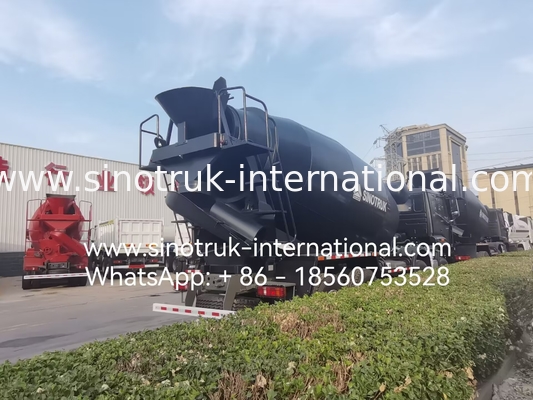 NEW HOWO HOHAN SINOTRUK truk pengaduk beton Hitam 10CBM 380HP 8X4 RHD