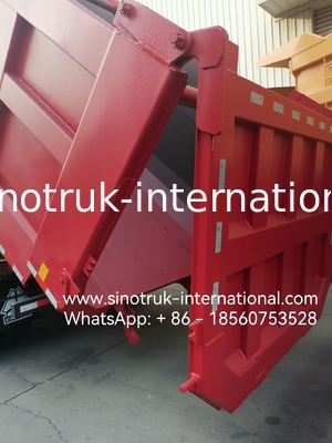 HOWO 12 Roda Sinotruk 8X4 Dump Truck 400hp Untuk Pertambangan Kontainer Tipe LHD U