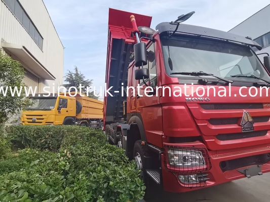 HOWO 12 Roda Sinotruk 8X4 Dump Truck 400hp Untuk Pertambangan Kontainer Tipe LHD U