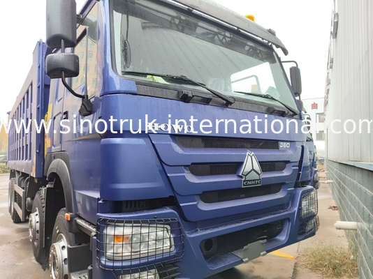 8X4 Blue Tipper Dump Truck 380hp 12 Roda Putih H77L ZZ3317V3567B1 Tipe U