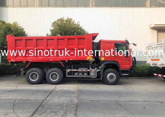 Sinotruk Howo Tipper Dump Truck 6 × 4 Lhd 10 Roda Ghost Face Bumper Ban Mining