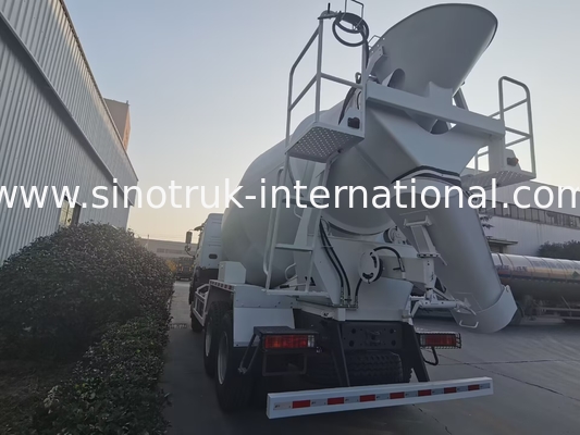 Sinotruk Howo Beton Mixer Truck 380HP 6-10CBM 6 X 4 Euro 2 Pabrik Campuran RHD