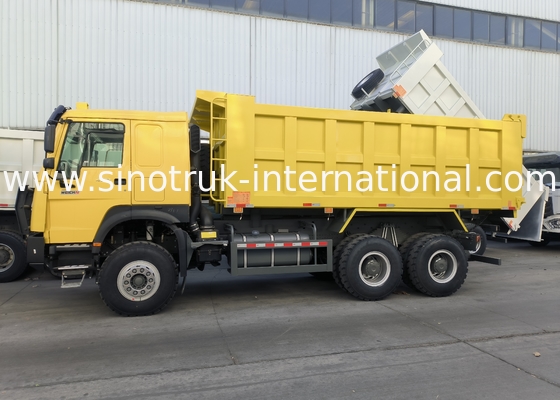 Sinotruk Howo Tipper Dump Truck 6 × 4 Lhd 10 Roda 20CBM Kargo Box Ban Mining