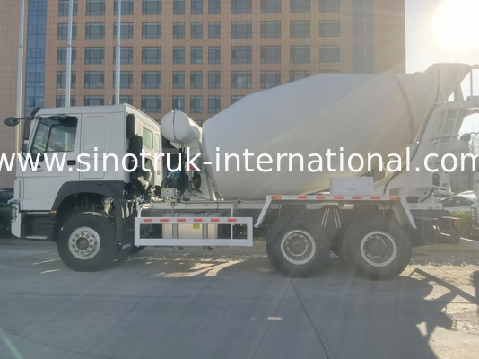 Kekuatan kuda tinggi 400HP HOWO Mixer Truck 6-12CBM LHD 6×4 10 Roda