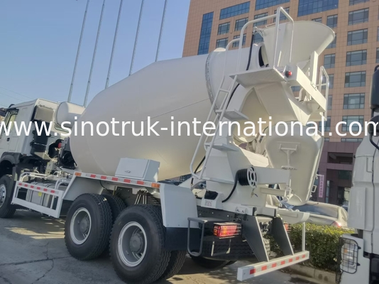 Kekuatan kuda tinggi 400HP HOWO Mixer Truck 6-12CBM LHD 6×4 10 Roda