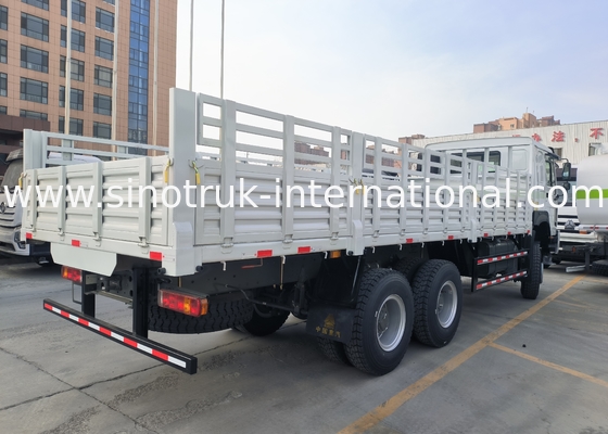 Sinotruk Howo Truk Kargo Baru 6 × 6 All Wheel Drive Lhd 10 Rocks Long Cargo Box