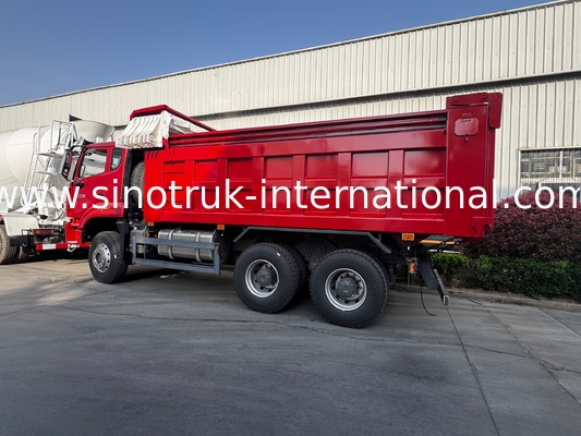 SINOTRUK HOHAN Howo Baru 6X4 RHD 10 Roda Dengan Lapisan Dibekali Pintu Belakang Kekerasan Transportasi yang efisien