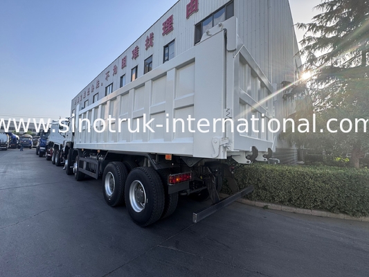 SINOTRUK HOWO 371HP Tipper Dump Truck Konstruksi Old Front Face Bumper Militer Untuk Daerah Pertambangan