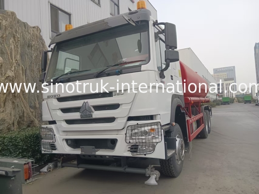 HOWO SINOTRUK Tangki Air Truk 380HP Dengan Fungsi Flush Tekanan Tinggi 6×4
