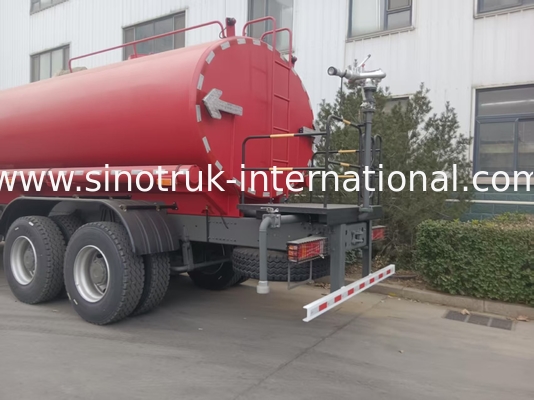 HOWO SINOTRUK Tangki Air Truk 380HP Dengan Fungsi Flush Tekanan Tinggi 6×4