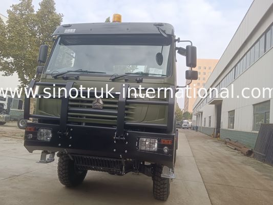 Sinotruk Howo Tractor Truck Lhd 10Wheels 430Hp 6 × 4 HW76 Green
