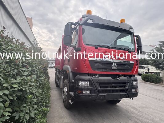 SINOTRUK HOWO TX Model 400HP LHD Tipper Dump Truck 6X4 Dengan lampu Peringatan