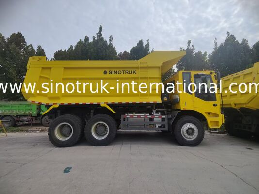 Truk Dump Tambang Sinotruk dengan Mesin 430HP Model Penggerak 6x4 dan Kotak Kargo Tebal Bawah 16mm