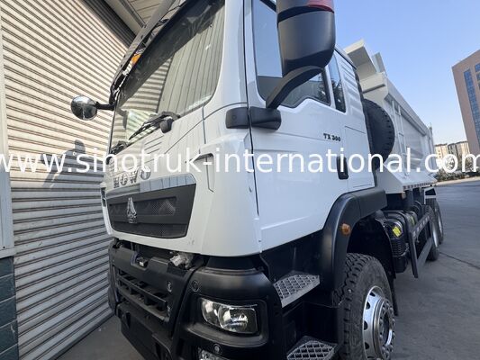 SINOTRUK HOWO TX Model 380HP LHD Tipper Dump Truck 6X4 Utype Container Putih