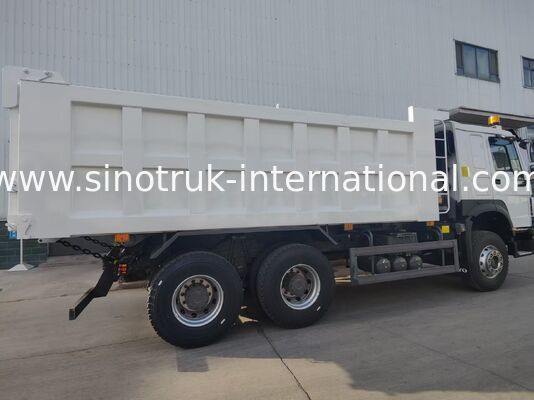 SINOTRUK HOWO 371HP Heavy-duty Tipper Dump Truck dengan 10 roda dan kotak kargo persegi panjang