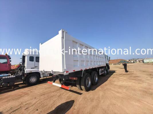 375 Kekuatan kuda Truk dump tipper dengan kapasitas beban 40-50 ton dan panjang kotak kargo 7300mm